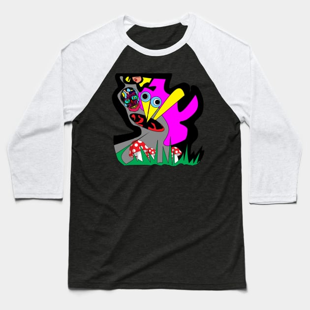 Colorful magic Baseball T-Shirt by MAGICOART